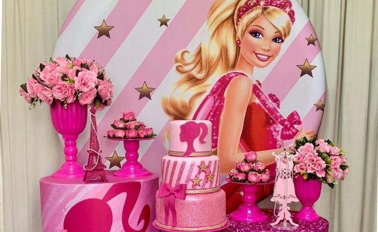 Decor Barbie  Festa de aniversário da barbie, Festas de aniversário da  bailarina, Festa de aniversario decoracao