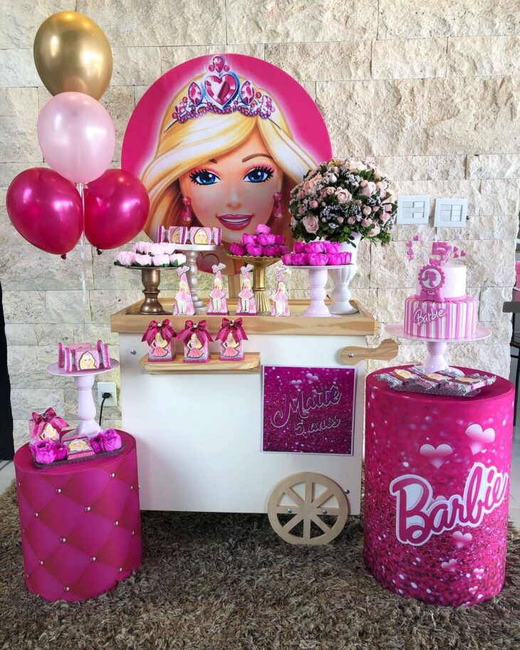 Mimos Decoração on Instagram: Decor Barbie 💕. O que acharam ??? Perfeita  né #festabarbie…