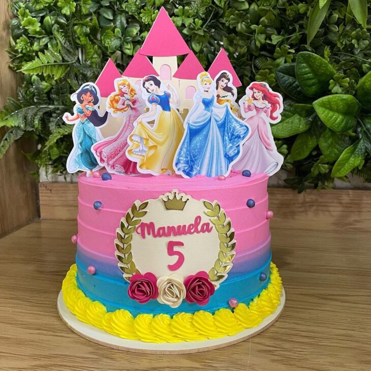 Bolo as Princesas da Disney🌷💖  Bolinhos de aniversário, Bolo de  aniversário da princesa, Bolo festa infantil