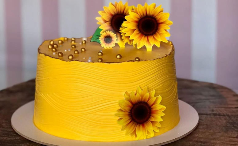 Reels desse bolo lindo de girassol 🌻 #reels #bolo #bolos